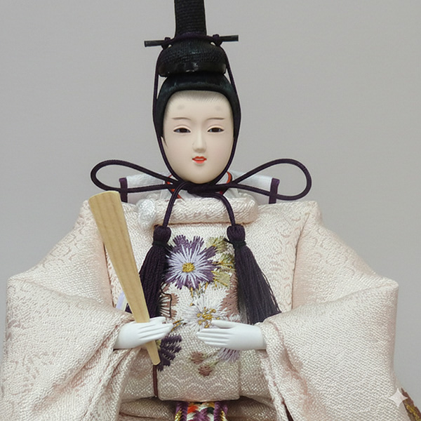 道翠作 大芥子 親王 越前和紙灰梅屏風平飾りの画像