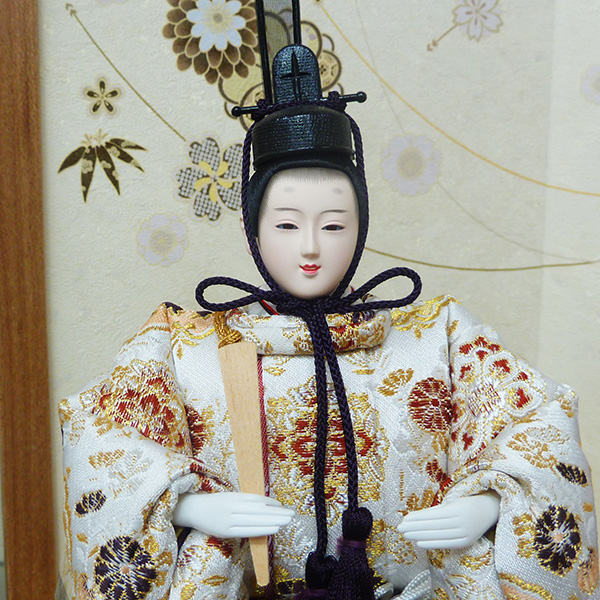 古都の雅を現代に伝える西陣織 立雛飾りの画像