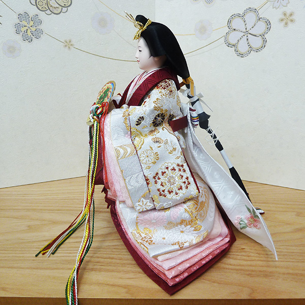 古都の雅を現代に伝える西陣織 立雛飾りの画像
