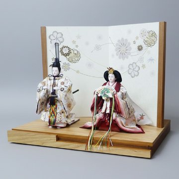 古都の雅を現代に伝える西陣織 立雛飾りの画像