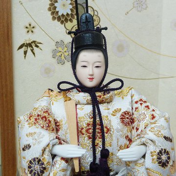 古都の雅を現代に伝える西陣織 立雛飾りの画像