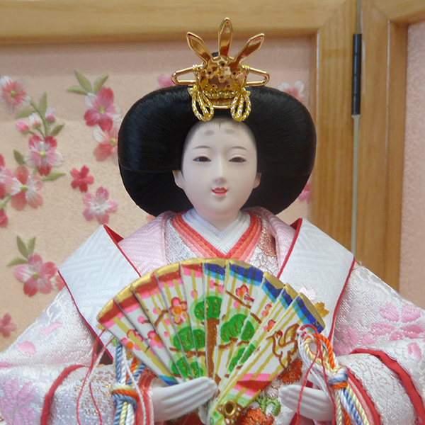 道翠作 金彩衣裳着芥子親王 総桧造り収納飾りの画像