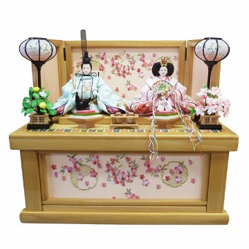 道翠作 金彩衣裳着芥子親王 総桧造り収納飾りの画像