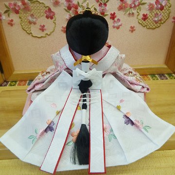 道翠作 金彩衣裳着芥子親王 総桧造り収納飾りの画像