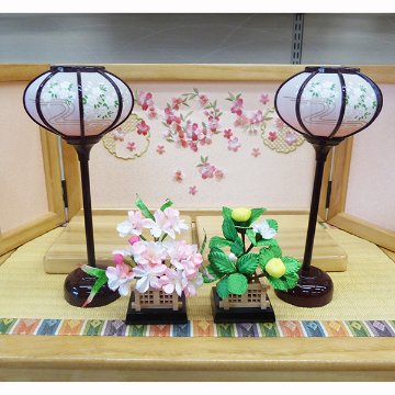 道翠作 金彩衣裳着芥子親王 総桧造り収納飾りの画像
