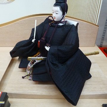 平安寿峰作 京九番 親王 LED照明平飾りの画像