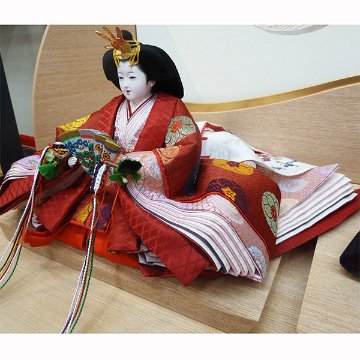 平安寿峰作 京九番 親王 LED照明平飾りの画像