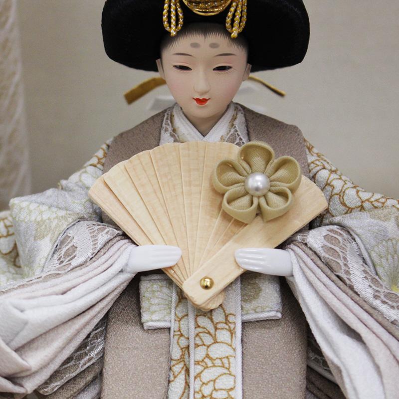 奏 親王 ナチュラル 円型アクリルケース飾りの画像