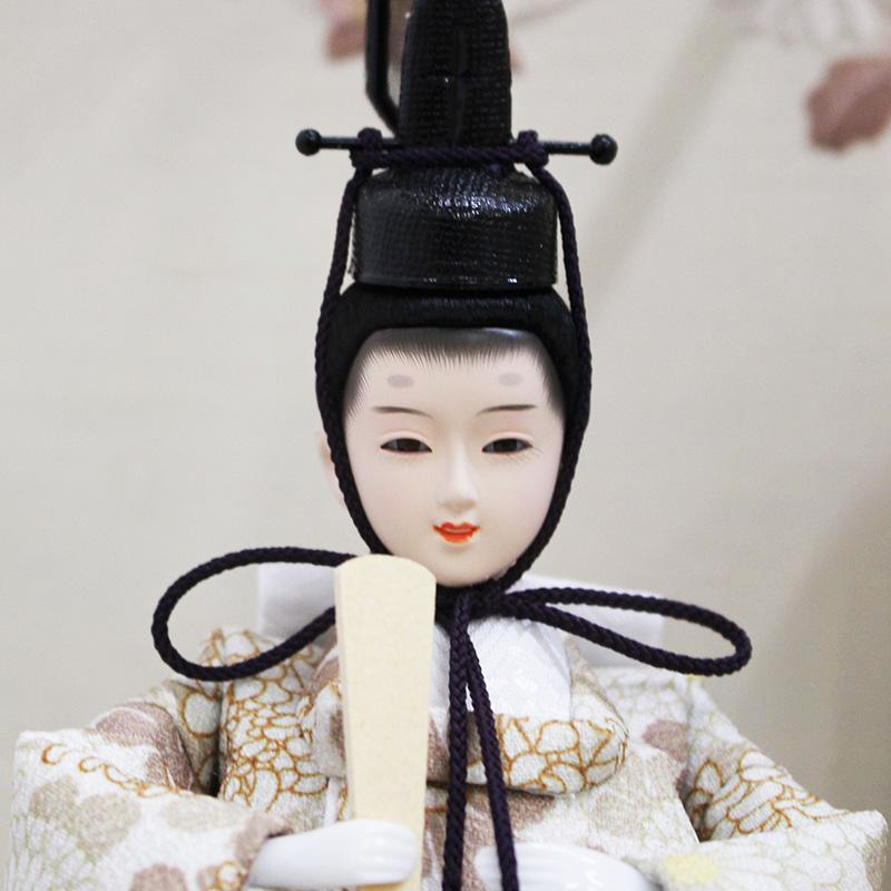 奏 親王 ナチュラル 円型アクリルケース飾りの画像