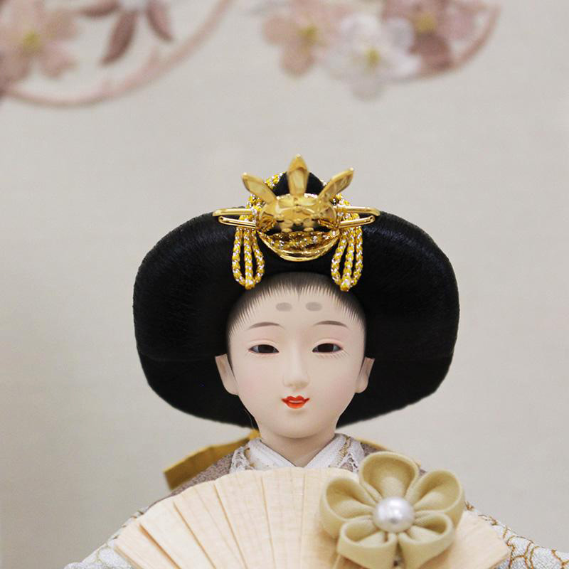 奏 親王 ナチュラル 円型アクリルケース飾りの画像