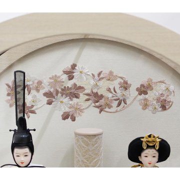 奏 親王 ナチュラル 円型アクリルケース飾りの画像