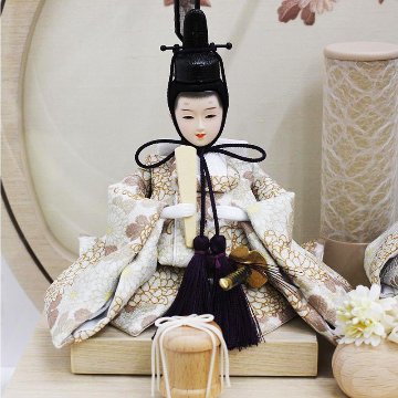 奏 親王 ナチュラル 円型アクリルケース飾りの画像