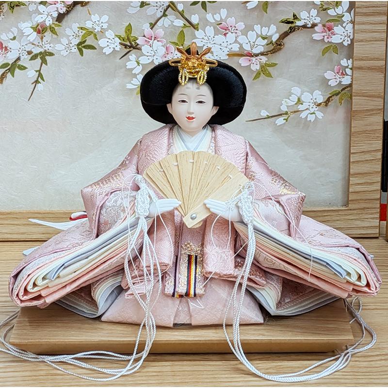 道翠工房  正絹衣裳着 白木造り親王飾りの画像