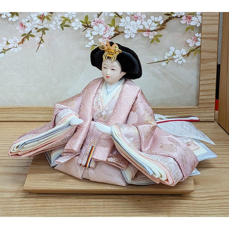 道翠工房  正絹衣裳着 白木造り親王飾りの画像