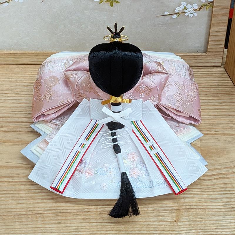 道翠工房  正絹衣裳着 白木造り親王飾りの画像