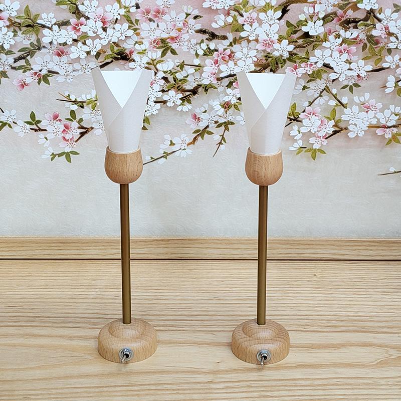 道翠工房  正絹衣裳着 白木造り親王飾りの画像