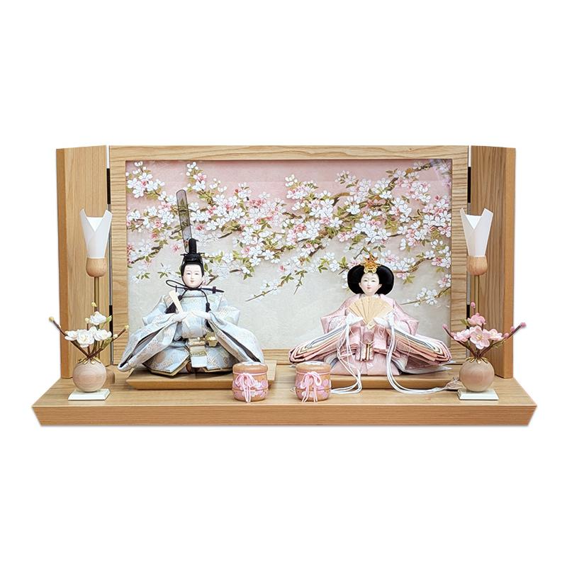 道翠工房  正絹衣裳着 白木造り親王飾りの画像