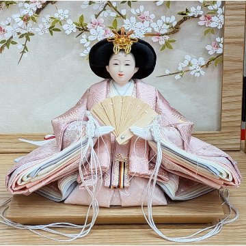 道翠工房  正絹衣裳着 白木造り親王飾りの画像