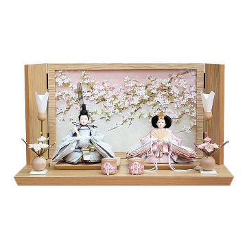 道翠工房  正絹衣裳着 白木造り親王飾りの画像