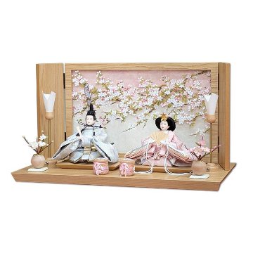 道翠工房  正絹衣裳着 白木造り親王飾りの画像