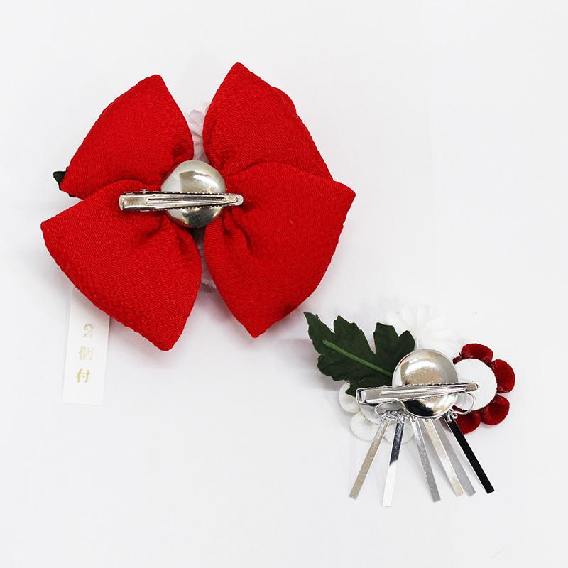 ちりめんカンザシ羽子板飾り