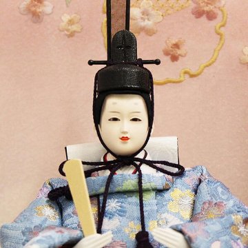 平安道翠 芥子親王飾りケース入り 白木雪輪に和桜ケース飾りの画像
