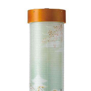 絹 6号 ライト 伸縮提灯 二重張り 京城・芙蓉 1個の画像