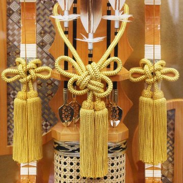 平安道翠監修 20号金剛　総桧造り 寄木細工 破魔弓の画像