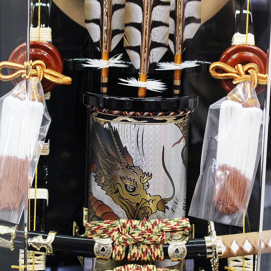 18号栄龍破魔弓 六角アクリルケース飾りの画像
