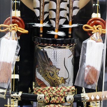 18号栄龍破魔弓 六角アクリルケース飾りの画像
