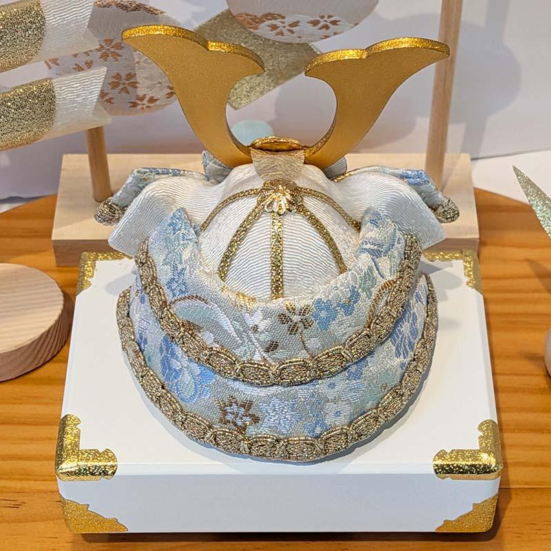 五月人形 コンパクト リュウコドウ （龍虎堂）白藍兜飾りセット 2-551