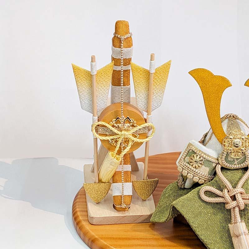 五月人形 コンパクト リュウコドウ （龍虎堂）風雅兜 弓太刀セット 2