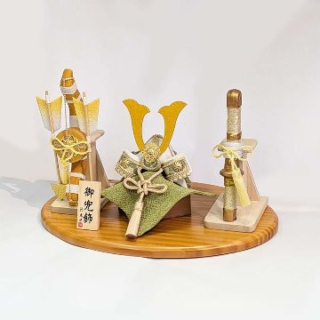 縮緬 兜飾りセット リュウコドウ（龍虎堂）2-560の画像