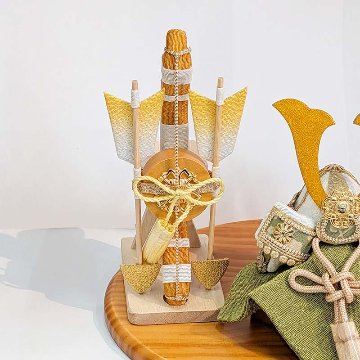 五月人形 コンパクト リュウコドウ （龍虎堂）風雅兜 弓太刀セット 2