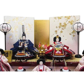 平安豊久作　京香雛　９０ｃｍ三段飾り画像