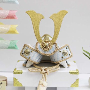 リュウコドウ 縮緬 兜飾り LAMPO 2-554の画像