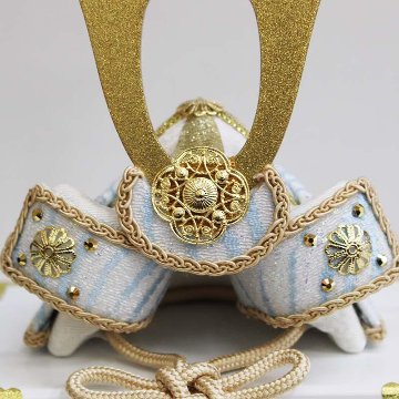 リュウコドウ 縮緬 兜飾り LAMPO 2-554の画像