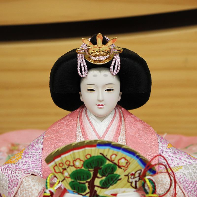 恵翠作 刺繍金襴親王 白木造り平飾り の画像