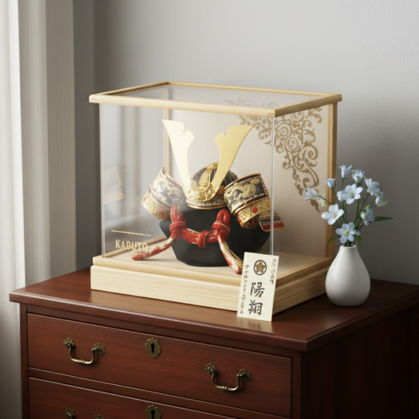 中鍬兜白木ケース飾り