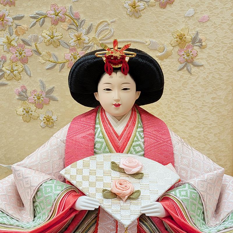 恵翠作 小三五親王 白木造り平飾り 55cmの画像