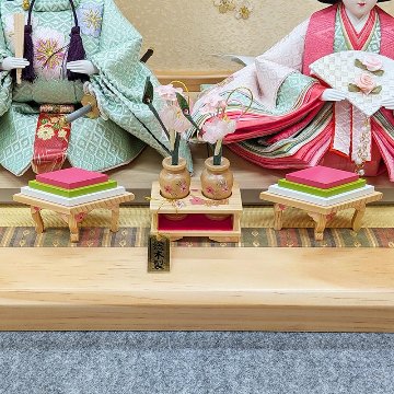 恵翠作 小三五親王 白木造り平飾り 55cmの画像