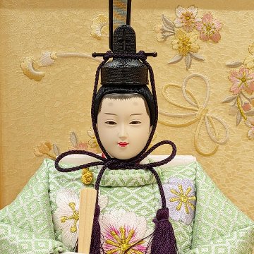 恵翠作 小三五親王 白木造り平飾り 55cmの画像