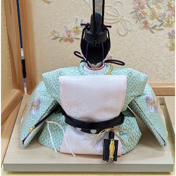 恵翠作 小三五親王 白木造り平飾り 55cmの画像