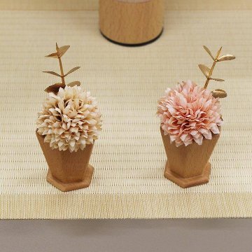 平安豊久 親王飾り さゆり おしゃれ モダン コンパクト平飾り　の画像