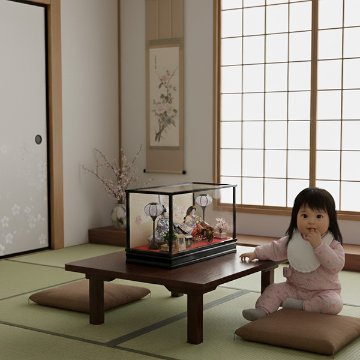 平安豊久作　しのぶ　小三五親王ケース飾りの画像