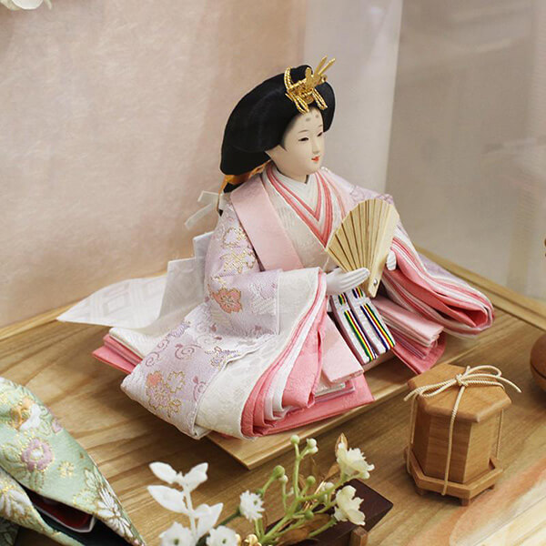 平安豊久作 セシル 親王 白木ケース飾りの画像