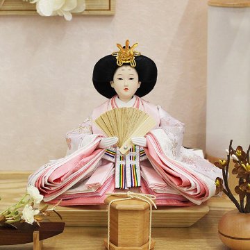 平安豊久作 セシル 親王 白木ケース飾りの画像