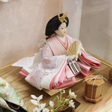 平安豊久作 セシル 親王 白木ケース飾りの画像