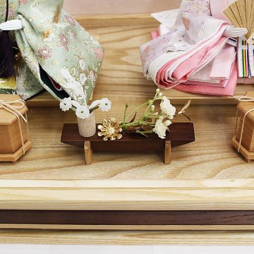 平安豊久作 セシル 親王 白木ケース飾りの画像