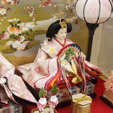 平安道翠作芥子美里親王 白木 ケース飾り　の画像